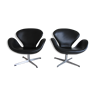 Paire de fauteuils Swan par Arne Jacobsen pour Fritz Hansen