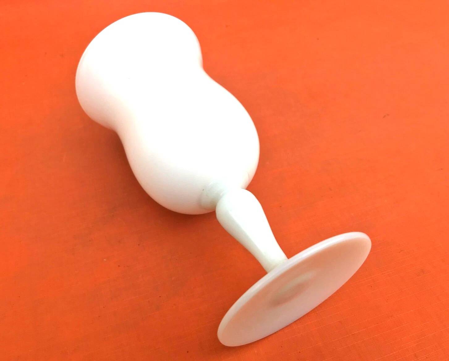 White opaline vase