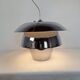 Paire de suspensions chrome Space Age vintage