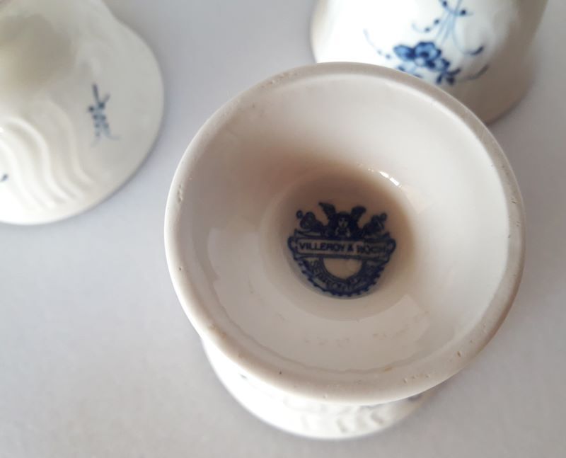 Coquetier x4 Villeroy and Boch collection old Luxembourg