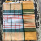 Checkered tablecloth