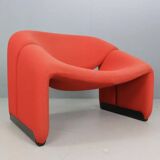Pierre Paulin Set of 2 F598 Groovy Armchairs for Artifort New Upholstery, 1972