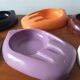Set of Ten Unique Colored Bakelite Ashtrays, Škoda Car Manufacturer, 1950s