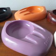 Set of Ten Unique Colored Bakelite Ashtrays, Škoda Car Manufacturer, 1950s