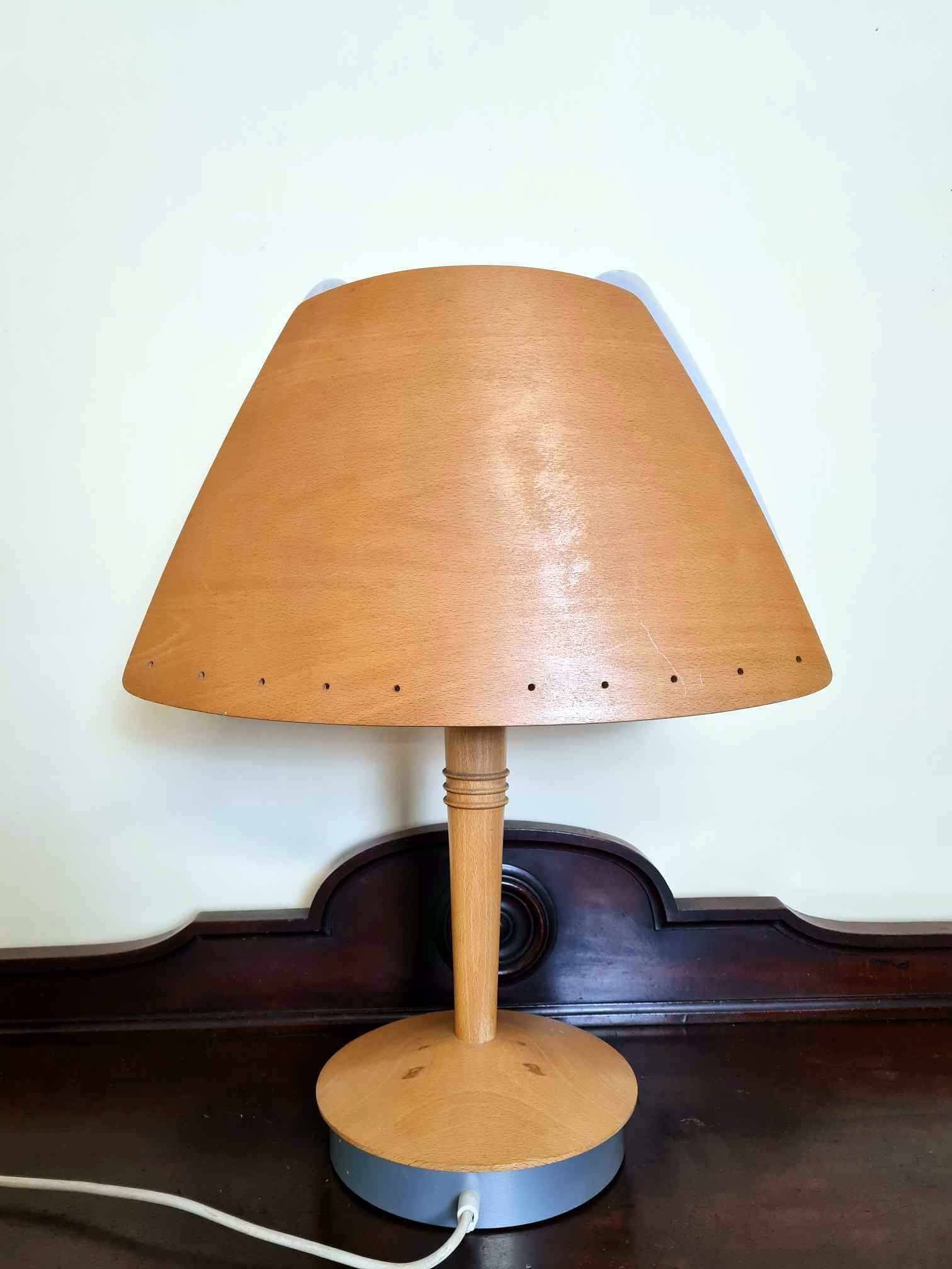 Scandinavian style table lamp designed and manufactured by Lucid France for Hilton Hotel