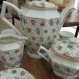 Coffee service in porcelain Lourioux Foecy