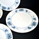 Sarreguemines set of 4 antique Aïda flat plates in earthenware from Sarreguemines U&C 19th century.