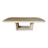 Table vintage en travertin