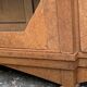 Art deco glass china cabinet in burr walnut 1930