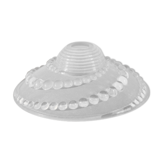 Frosted glass lampshade, molded pressed
