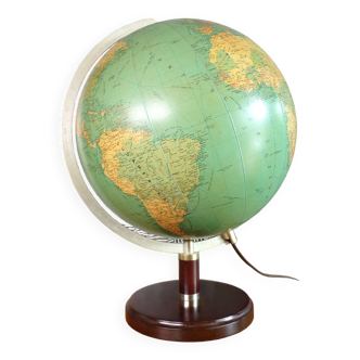JRO illuminated terrestrial globe in German Ø33cm