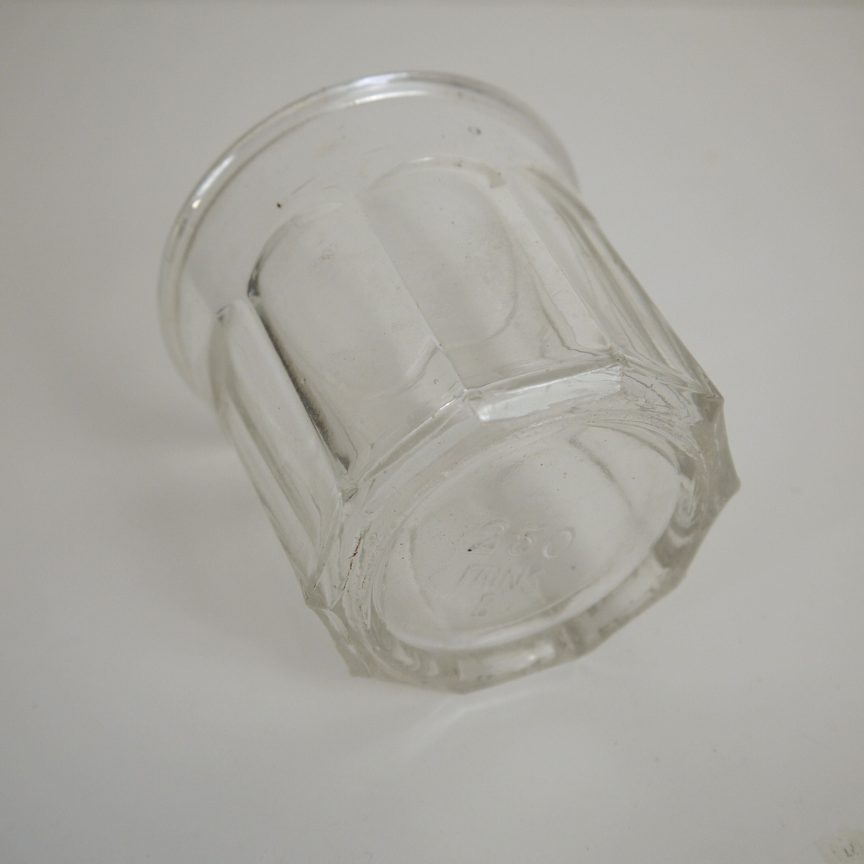 Lot of 3 thick glass jars