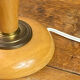 Lampe en bois et laiton, dans le style  Mazda