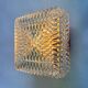 Glass design wall or ceiling lamp, flush mount, 1970s / up to 5 pieces