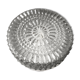 Round ceiling lamp in structured glass vintage 60s-70s