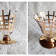Suite de 6 verres dorés