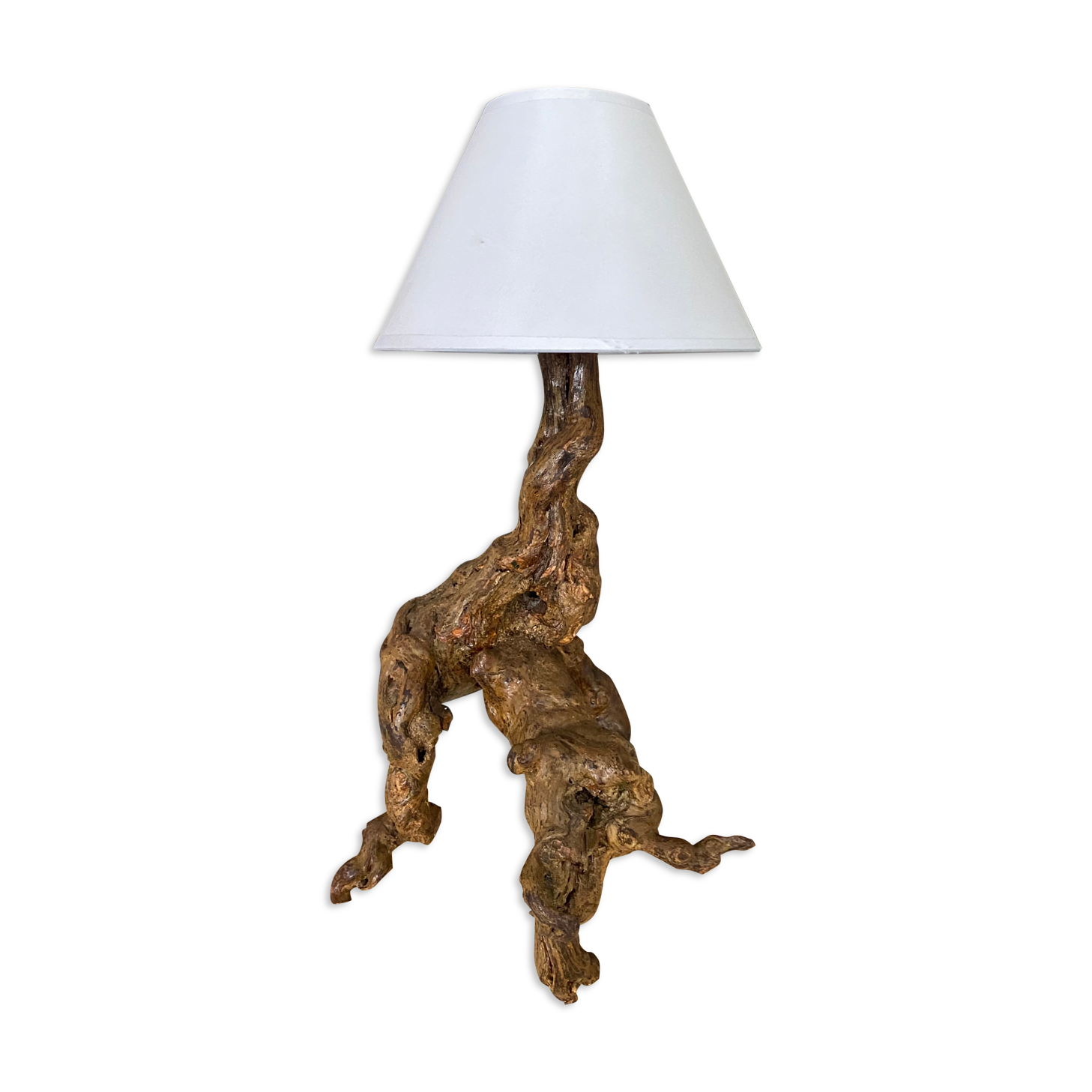 Vintage wood lamp
