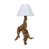 Lampe bois vintage