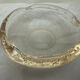 Daum Nancy France ashtray apricot color Cristal Bulles