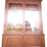 Large walnut library XIX°