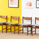 4 chaises scandinaves vintage – 44 cm