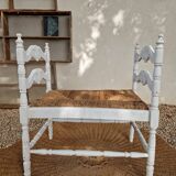Banc paillé