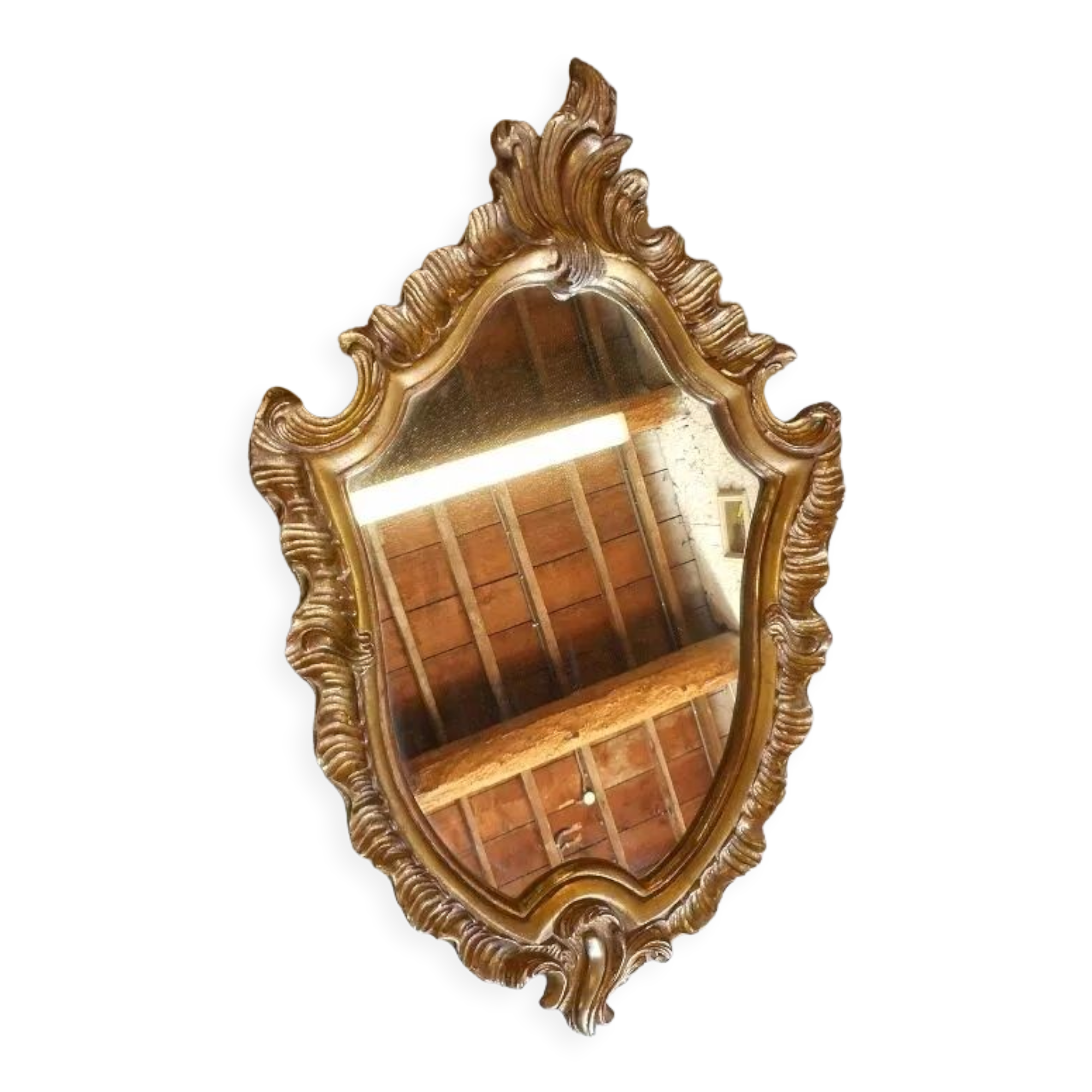 Mirror wooden frame dore louis XV