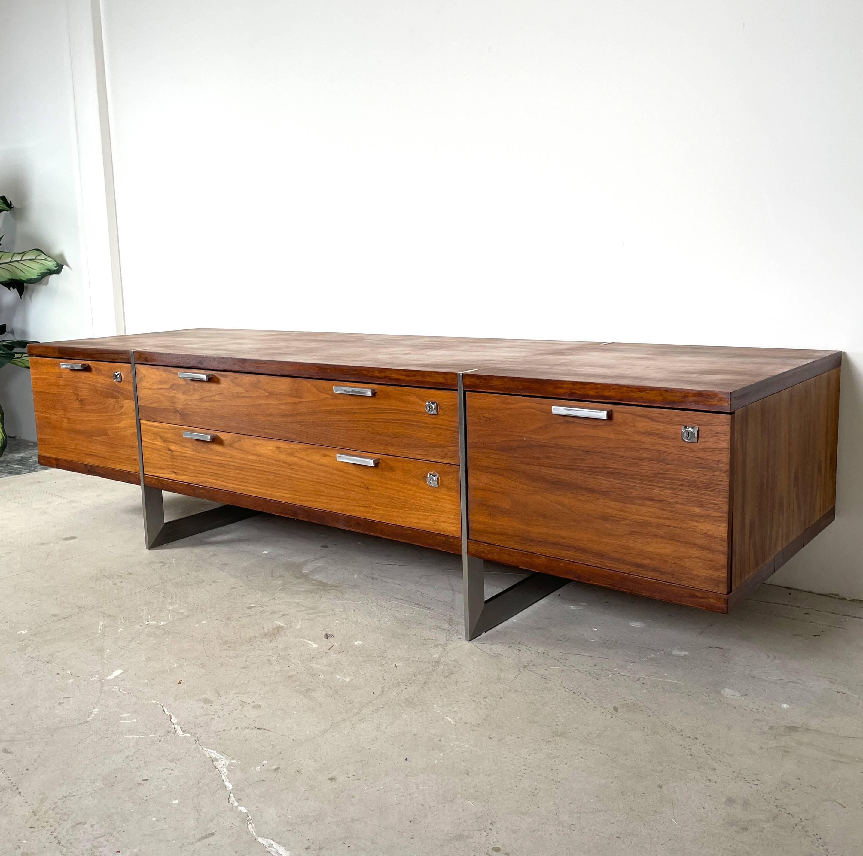 Vintage sideboard on stainless steel legs