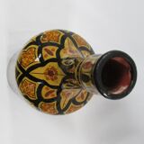 Moroccan enamelled terracotta bottle: Safi