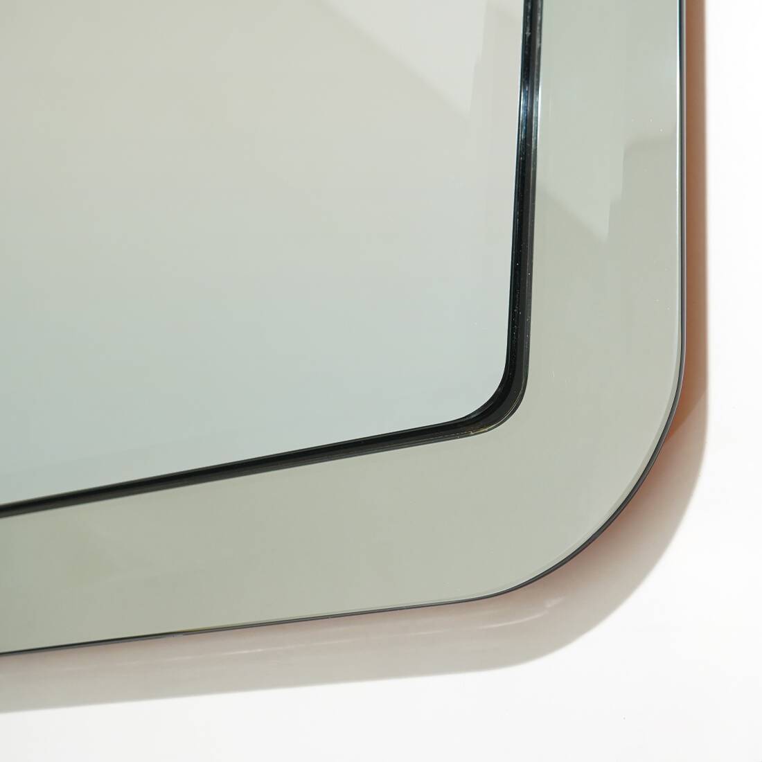 Square wall mirror with beveled edges, 1970s