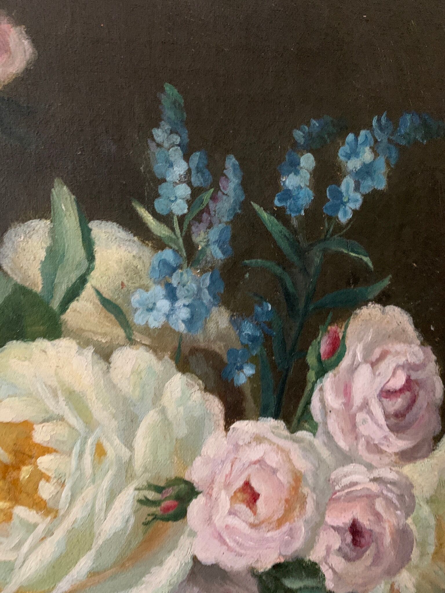 Painting flowers late nineteenth