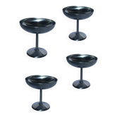 Lot de 4 coupes  en inox
