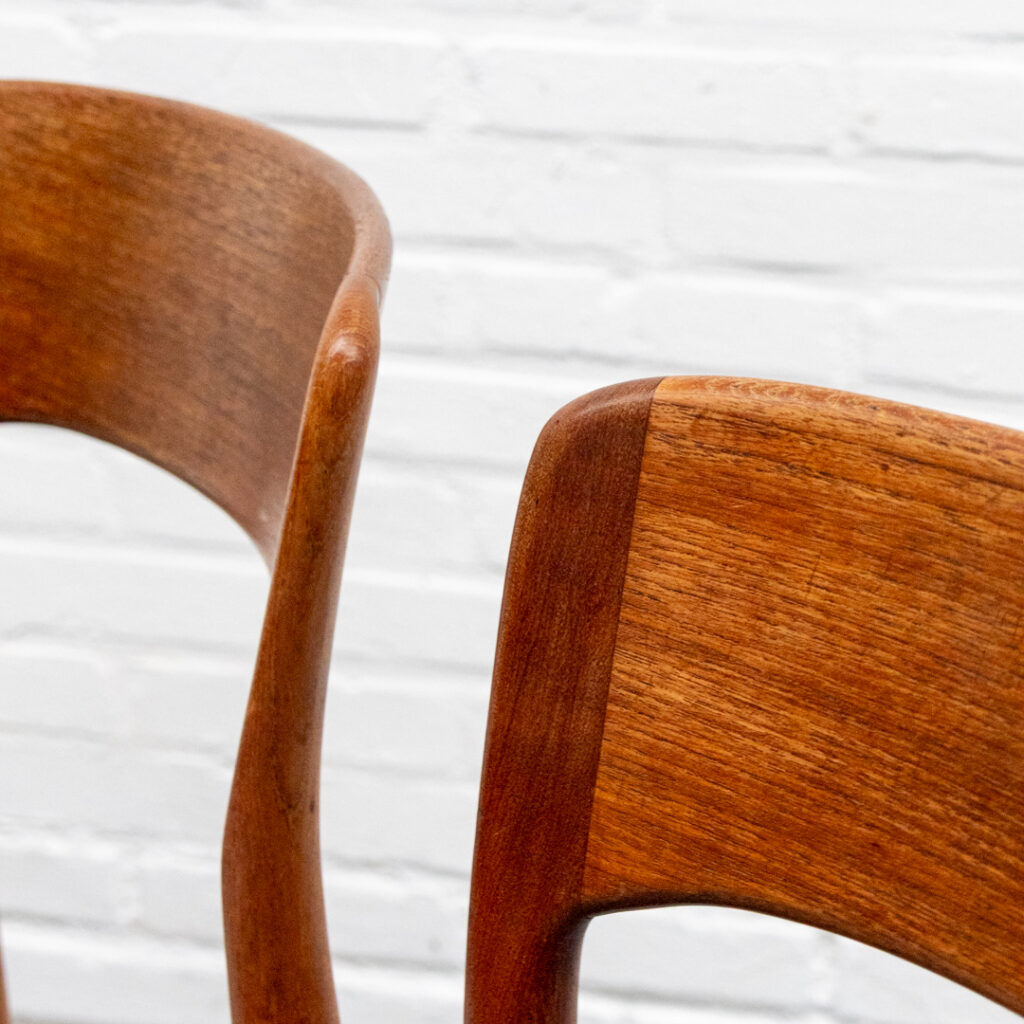 Set of 4 Henning Kjaernulf dining chairs