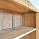 Art Deco oak wood bonnetière wardrobe, renovated.