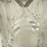 Pair of Transparent Crystal Decanter Bottles by Bleikristall, Germany
