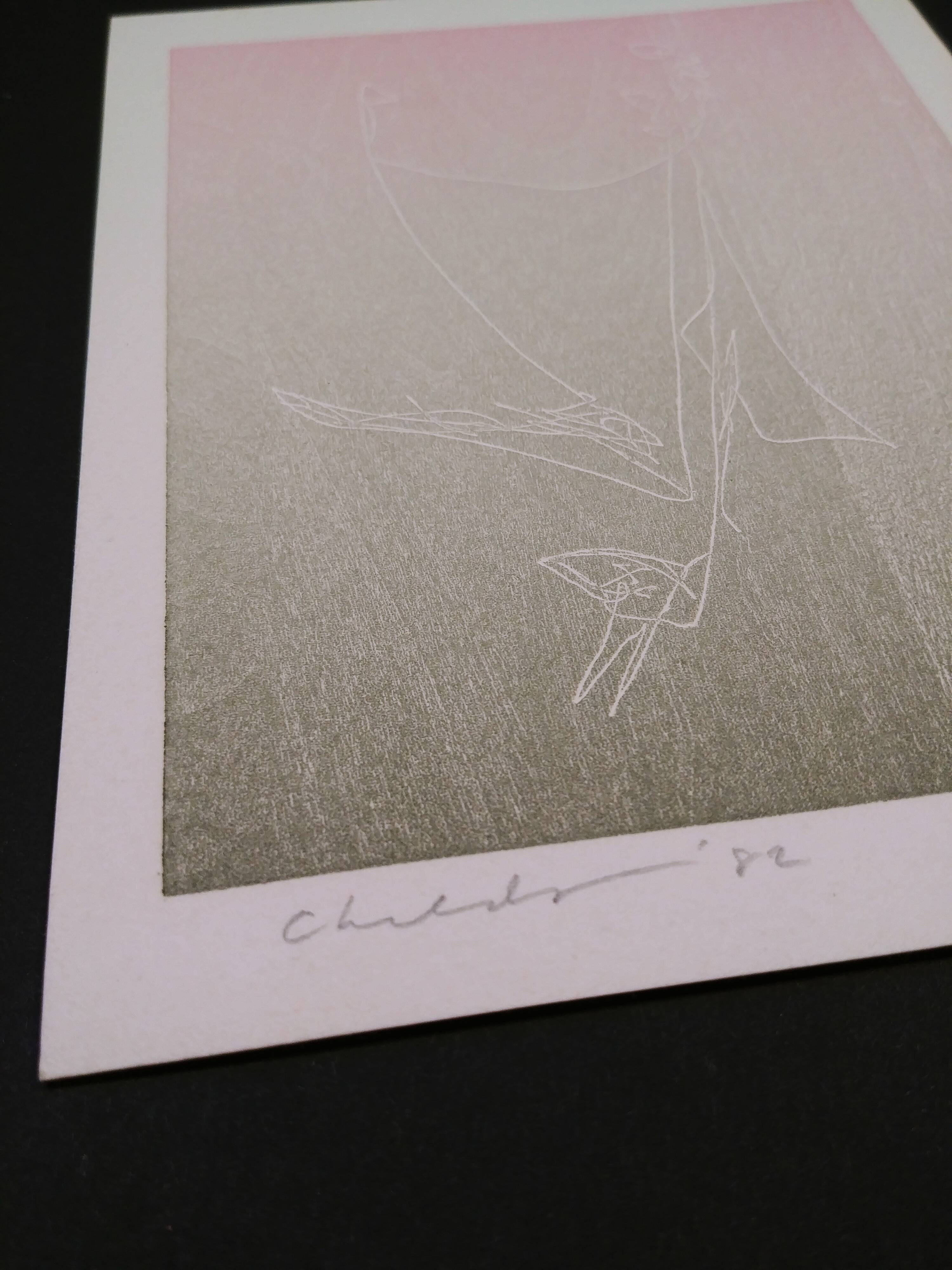 Etching - aquatint - Bernard Childs - Christmas 1982