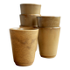 6 vintage stoneware cups – Mismatched
