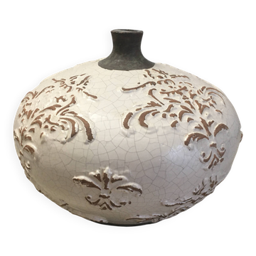 Ceramic vase.