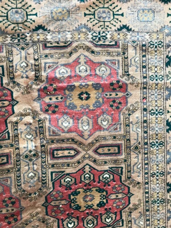 Carpet vintage afghan turkmen 161 x 242 cm