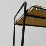 Vintage tile table with newspaper tray