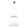 Uno & Östen Kristiansson suspended lamp Oak and glass Luxus Vittsjö Sweden 1960
