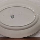 Ancien plat ovale terre de fer manufacture st amand modèle: daisy