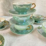 Japanese Nacrée porcelain coffee cups