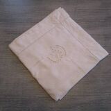 Antique embroidered pillowcase: 75x75cm
