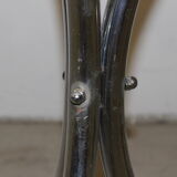 Smoked glass and chrome table circa 1970