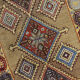 Tapis de laine beige fait à la main traditionnel géométrique tribal persan zone tapis- 102x210cm