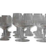 A batch of 36 Saint Lambert Crystal glasses