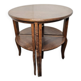 Table basse avec tables gigognes en chêne