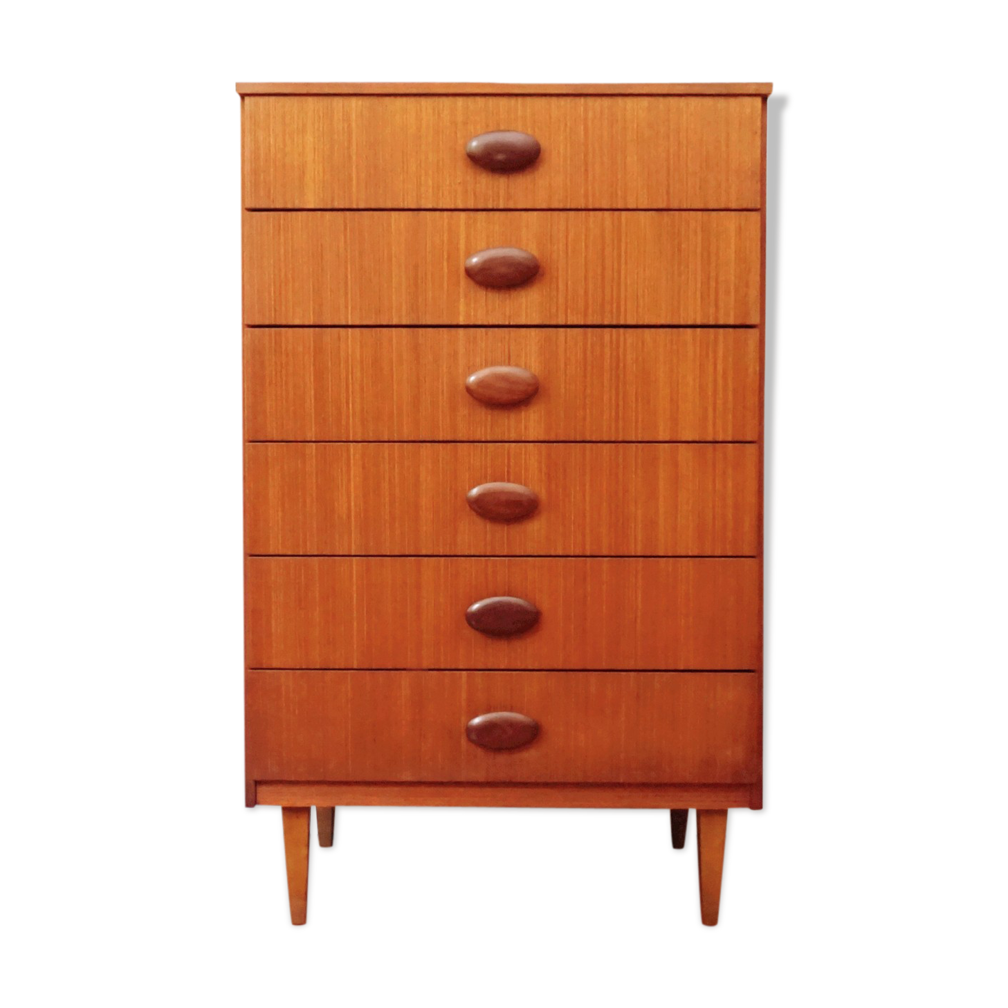 Chest of drawers 6 Scandinavian teak drawers