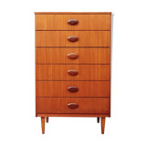 Chest of drawers 6 Scandinavian teak drawers